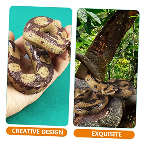 TOYANDONA 2 Piezas para Niños Tylonal Juguetes para Niños Serpiente Realista Serpientes Artificiales para Asustar A Los Pájaros Jugando Serpientes De Miedo Simulación Pitón Jardín