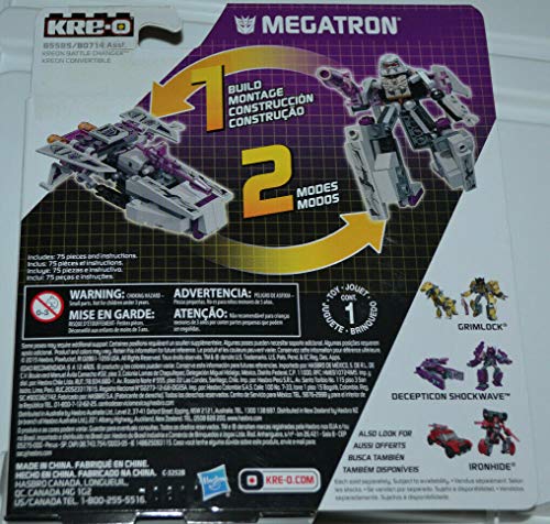 Transformers New Hasbro KRE-O Megatron Juego de cambiadores de batalla de 75 piezas