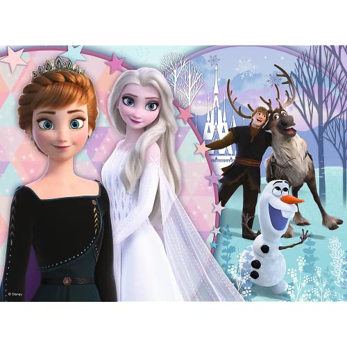 Trefl 30 Piezas, para niños a Partir de 3 años Puzzle, Color el Reino del Hielo mágico, Disney Frozen 2