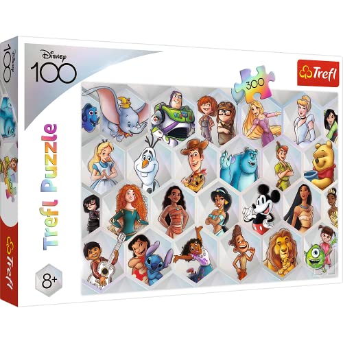 Trefl 300 Elementos-Coloridos Personajes Disney, Cuentos de Hadas Infantiles, Entretenimiento Creativo, Diversión para Niños a partir de 8 años puzzle, color mágica (23022)