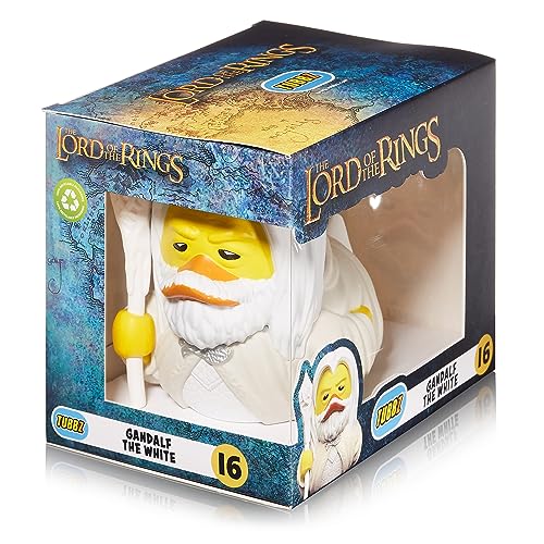 TUBBZ Figura de Pato de Goma de Vinilo Coleccionable de Gandalf The White - Producto Oficial del Señor de los Anillos - TV, películas y Videojuegos