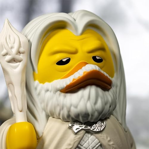 TUBBZ Figura de Pato de Goma de Vinilo Coleccionable de Gandalf The White - Producto Oficial del Señor de los Anillos - TV, películas y Videojuegos