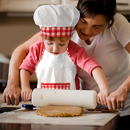Tumotsit Cocina para niños - Juego Delantal Chef para niños pequeños para Hornear,El Kit Master Chef Jr Incluye Delantal, Gorro Chef, cucharas, tapete Aislante, Guantes