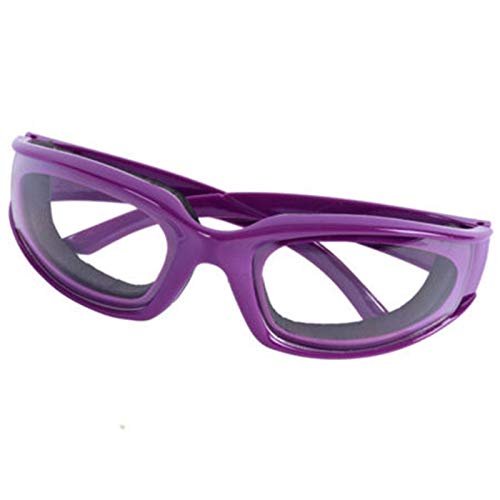 Tuneway Libre de Lágrimas Gafas de Protección para Picado de Cebolla Gafas de Protector de Ojos Herramienta de Cocina Gadget Púrpura