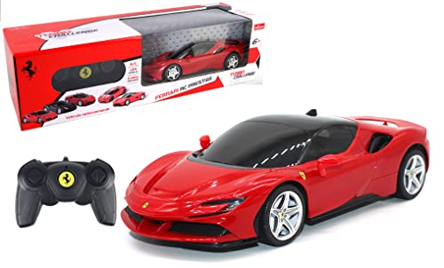 Turbo Challlenge – Ferrari SF90 Stradale – RC Prestige – 095606 – Coche teledirigido – Rojo – 1/24 – Pilas no Incluidas – Plástico – A Partir de 6 años