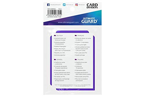 Ultimate Guard Card Dividers Tarjetas Separadoras para Cartas Tamaño Estándar Violeta (10)