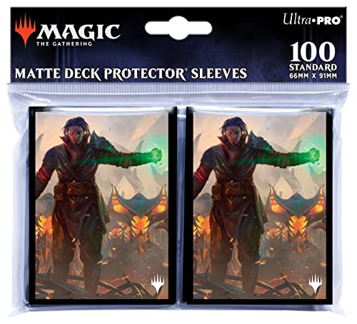 Ultra PRO Magic: The Gathering The Brothers War Fundas protectoras para tarjetas de 100 quilates ft. Mishra, eminente, proteger tarjetas MTG, tarjetas coleccionables y tarjetas de intercambio,