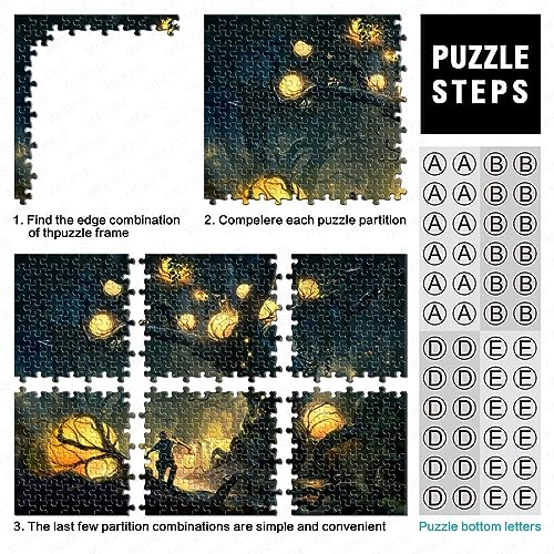 Un Mundo único Puzzle De Fantasy Rompecabezas Puzzle 300 Piezas para Adultos Dificultad Infernal Home Decor Regalos Juego Familiar Educational Game Brain Teaser 300pcs (40x28cm)