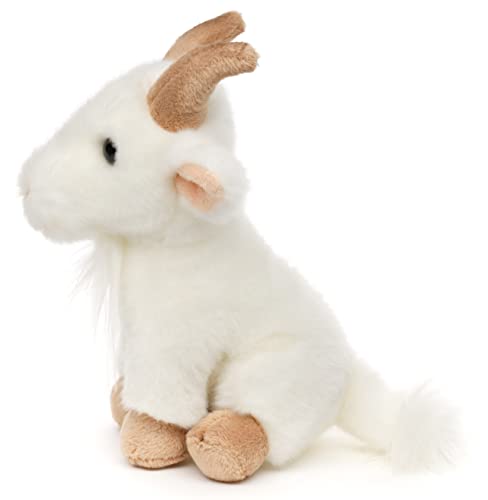 Uni-Toys - Cabra montesa, sentada, 20 cm (Longitud) - Cabra de Peluche - Peluche
