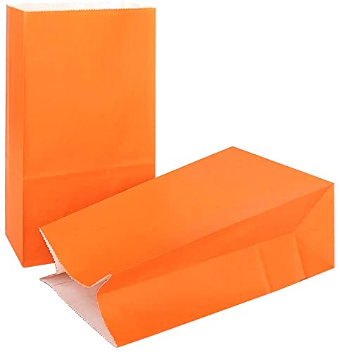 Unique- Halloween 12 Bolsas de Regalo de Papel, Color naranja, paquete de 30 (59013)