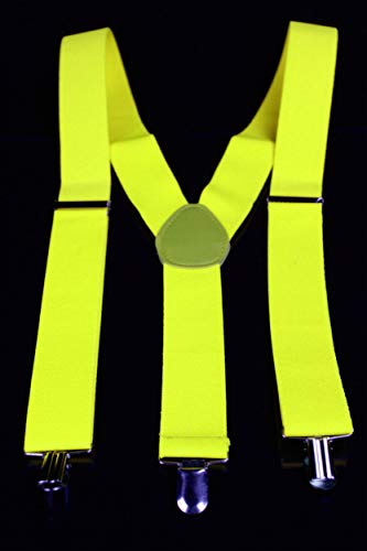 UV Floor- Neon Yellow Colgantes Tirantes, sólido, Color amarillo fluorescente, 2 x 34.5 x 11 cm (8717662462047)