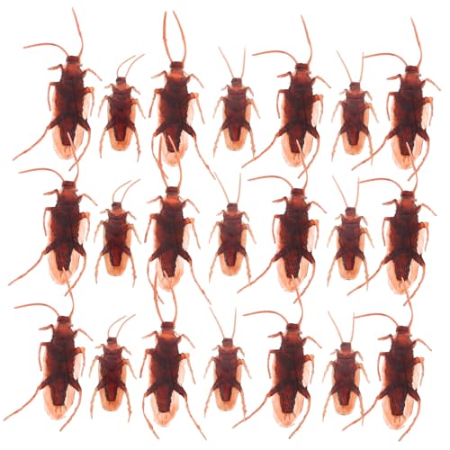 Vaguelly 100 Uds Simulación Fiesta Truco Juguetes Insectos Falsos Decoración De Fiesta Broma Vívida Cucarachas Falsas Juego De Truco Día De Los Inocentes De Broma