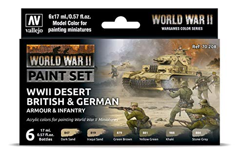 Vallejo 070208 - Kit de pintura de infantería alemana y británica