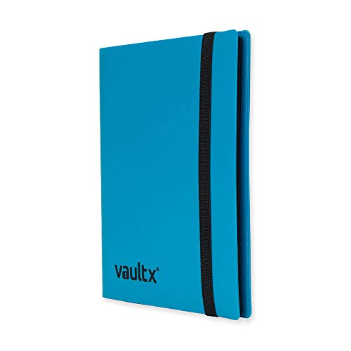 Vault X Binder - Carpeta para Cartas Coleccionables - 4 Tarjetas por Pájina - 160 Bolsillos de Inserción Lateral para TCG (azul)