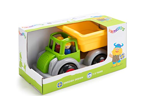 VIKINGTOYS Viking Toys - Camión volquete Jumbo de plástico Apto para lavavajillas para Interiores y Exteriores