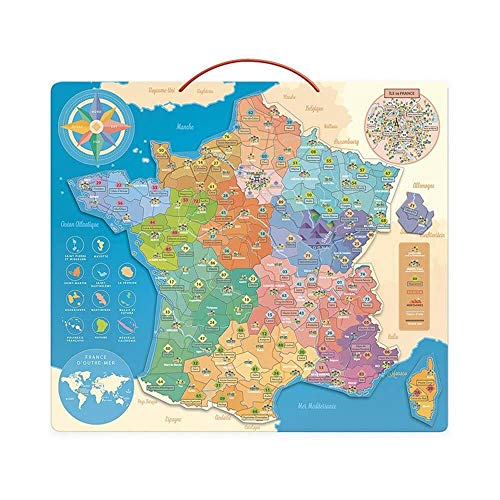 Vilac- Mapa de Francia educativa 2589, Multicolor
