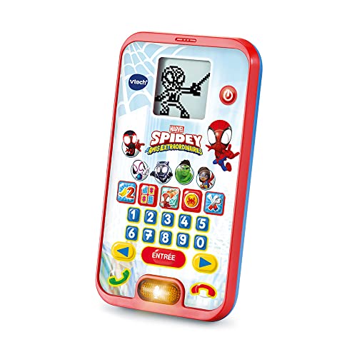 VTech- Spidey Smartphone Educativo, Multicolor, niño (554405)