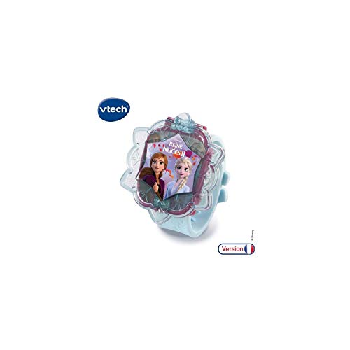 VTech - The Frozen 2-LA Interactive Wrist Watch por Elsa Spielzeug, electrónica, juguetes educativos, 80 - 518805, multicolor (versión francesa)