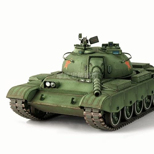 WANSUPYIN 2023 Escala 1:35 China 79 Tipo tanque de batalla principal Modelo de papel Modelo de tanque de simulación para colección (kit sin montar) Modelo de exhibición