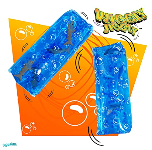 Wiggly Jiggly - Estanque de Deluxebase. Juguete de Serpiente de Agua Grande y súper Blando con Figuras de Patos y Ranas. Juguetes sensoriales Ideales para el Autismo y el TDAH