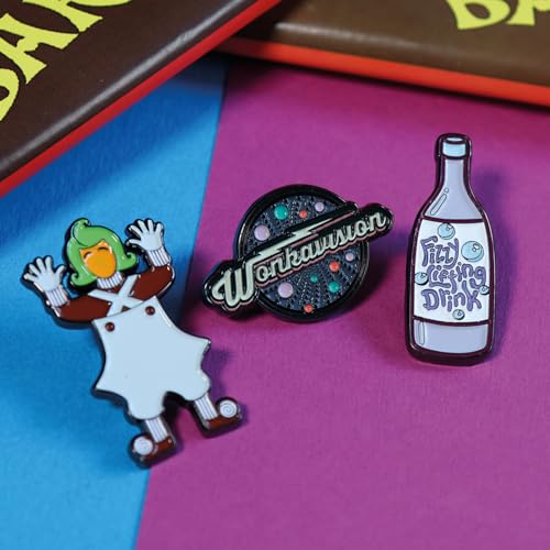 Willy Wonka & The Chocolate Factory Pin Badge Set Limited Edition