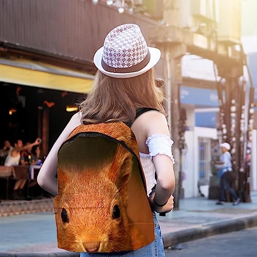 WOSHJIUK Mochila para mujeres universitarias y mochila para hombres,Retrato de animal solitario,Mochila de viaje para mochila de paseo al aire libre