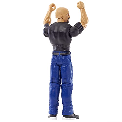 WWE HDD34 Stone Cold Steve Austin - Figura de acción móvil de 15 cm para Jugar y coleccionar, Juguete para niños a Partir de 6 años