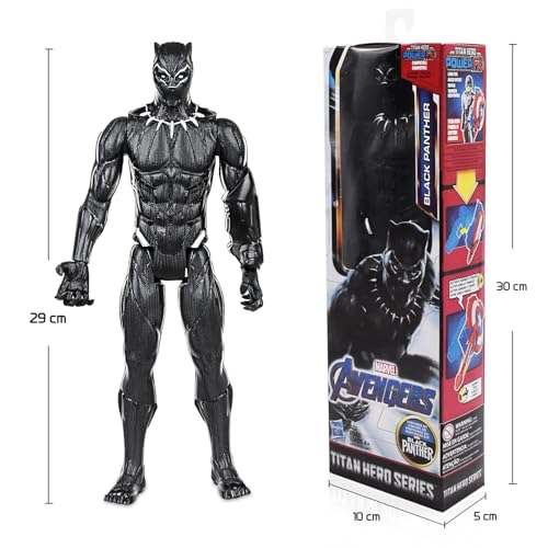 Xingsky Black Panther Figura, 30 cm Muñeca Pantera Negra, Pantera Negra Juguete para Niños a Partir de 3 Años