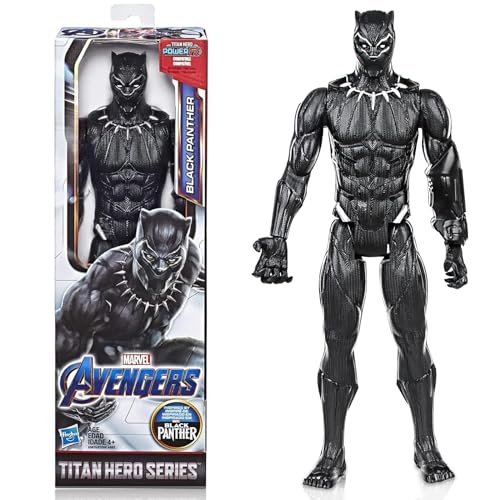 Xingsky Black Panther Figura, 30 cm Muñeca Pantera Negra, Pantera Negra Juguete para Niños a Partir de 3 Años
