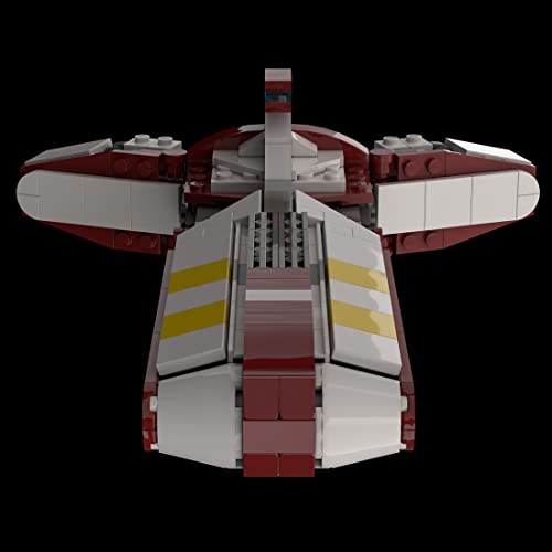 YANYUESHOP Juego de construcción de Nave Espacial Technic, 400 Piezas MOC-93460 Nave Espacial de fragata de Clase Pelta, Juguete de Nave Espacial Compatible con Lego