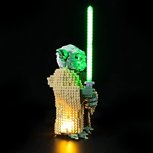 YEABRICKS Kit de Luces LED para Lego-75255 Star Wars Yoda Modelo de Bloques de Construcción (Juego de Lego NO Incluido)