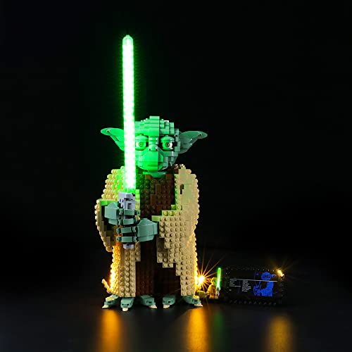 YEABRICKS Kit de Luces LED para Lego-75255 Star Wars Yoda Modelo de Bloques de Construcción (Juego de Lego NO Incluido)