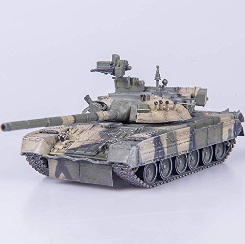 Yxxc Modelo mecánico de Construciton, Modelo de Metal de Tanque Fundido a Escala 1/72, Tanque de Batalla Principal T-80UA Rusia 2000, Juguetes y Regalos Militares, 5.4 Pulgadas x 1.9 Pulgadas