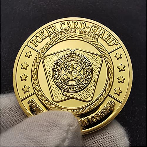 ZKPNV Monedas Conmemorativas Poker Chip Angel Casino Challenge Gold Coin Poker Crew Card Guard Lucky Coins Welcom To Las Vegas