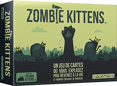 Zombie Kittens – Juego de Ambiance – De 2 a 5 jugadores – 7 años y más – Juego en Español