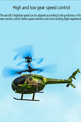 ZZPXMY Helicóptero RC Juguetes para Niños y Adultos RC Helicóptero, Flying Radio Control Combat Helicopter Models(Azul, Verde Militar, Rojo, Blanco) (Azul)