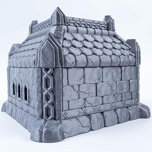 3D Vikings Dwarf Settler - Terreno de casa, perfecto para juegos de rol de mesa con temática enana, juegos de guerra y juegos de mesa de fantasía