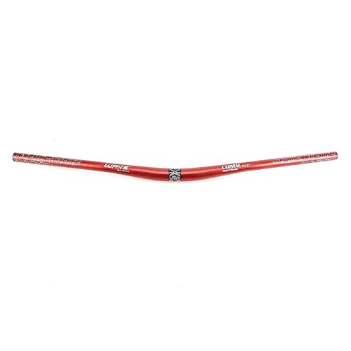 Aleación de Aluminio de la Manillar de la Bicicleta de montaña 31.8mm Lightweight 780mm Bicycle Riser Bar Extra Larga for MTB Racing de Ciclismo Cuesta Abajo (Color : Red)