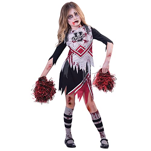 amscan 9914707 Disfraz de animadora zombi para Halloween, disfraz de escuela secundaria (12-14 años)