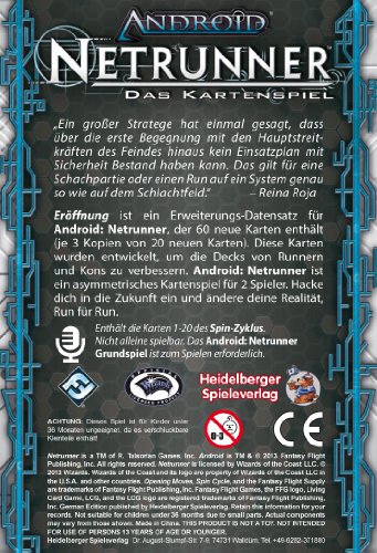 Android Netrunner, Das Kartenspiel - Eroffnung Datensatz (versión en alemán)