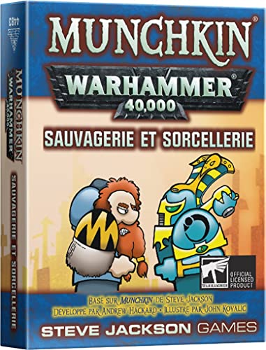 Asmodé Munchkin Warhammer 40.000: Extensión silvestría y brujería - Versión en francés, Multicolor