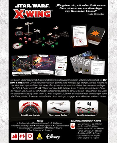 Atomic Mass Games | Star Wars: X-Wing 2ª Edición – Alianza Rebelde | Pack de Inicio de la Temporada | Mesa | 2 Jugadores | A Partir de 14 años | 30-45 Minutos | Alemán
