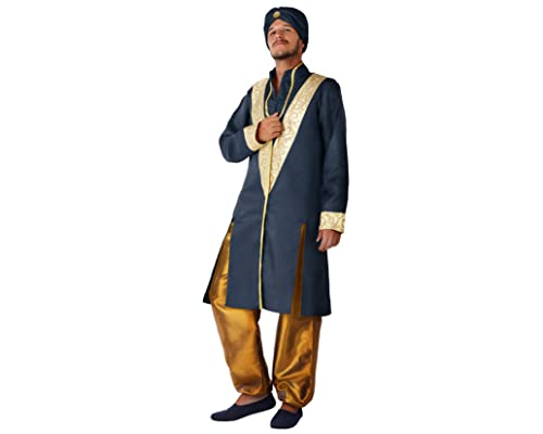 Atosa disfraz hindú adulto azul M