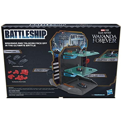 Battleship: Marvel Studios Black Panther Wakanda Forever Edition, juego de estrategia 3D para mayores de 7 a os, juego de mesa para 2 jugadores