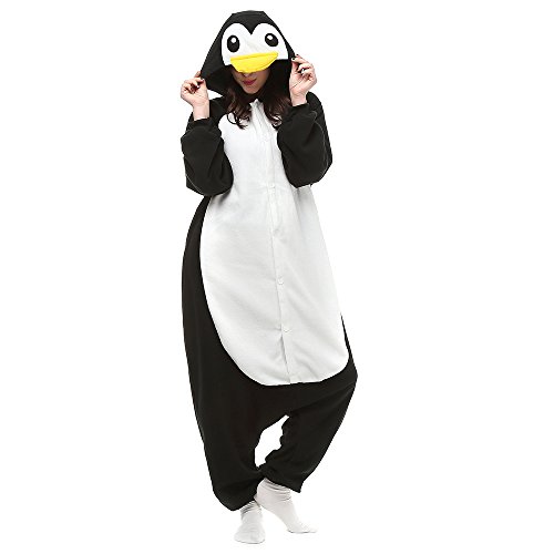 BGOKTA Pijamas Animales Mujer Disfraces de Cosplay para Adultos Pijama pinguino Enteros, S