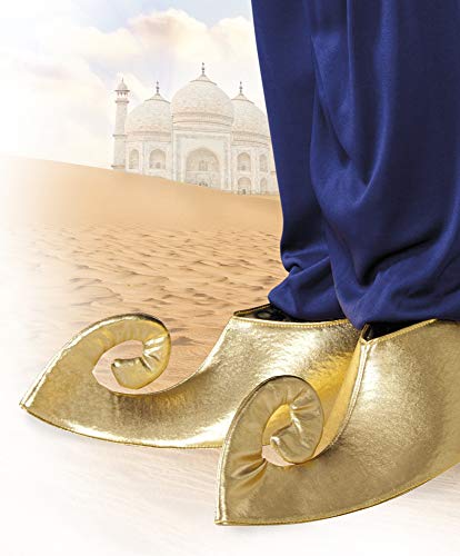 Boland 81990 - Sobrecalzado Sultan en Oro, 1 par para adultos, cubre zapatos para disfraces de carnaval, accesorios de disfraces para carnaval, Halloween o JGA