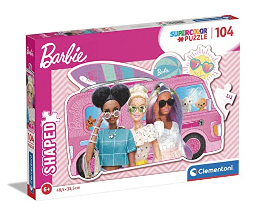 Clementoni Barbie 104 Piezas Puzzle Infantil A Partir De 6 Años (27162), Multicolor, Talla única