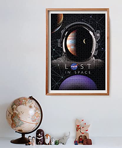 Clementoni - Puzzle 1000 piezas Colección Espacial- Perdidos en el Espacio- Puzzle adultos NASA (39637)