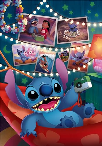 Clementoni Puzzle Disney Stitch 1000 Piezas Adultos | Rompecabezas de cómic | Fabricado en Italia, Multicolor (39793)
