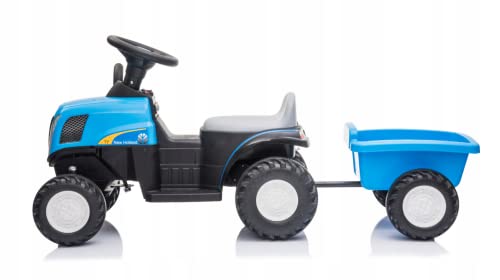 COIL Tractor con remolque con funciones de luz y sonido, vehículo recargable, tractor para niños,